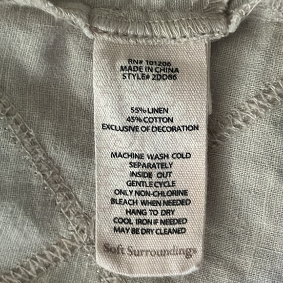 Soft Surroundings Brinley Linen Cotton Button Shirt - Picture 6 of 10